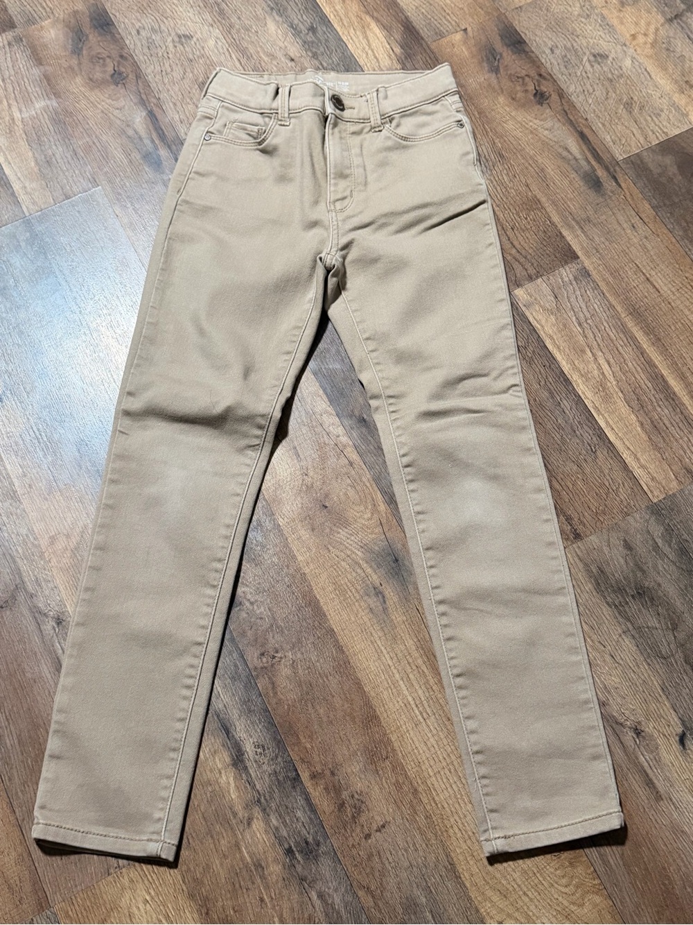 Jordache Girls Khaki Straight-Leg Jeans